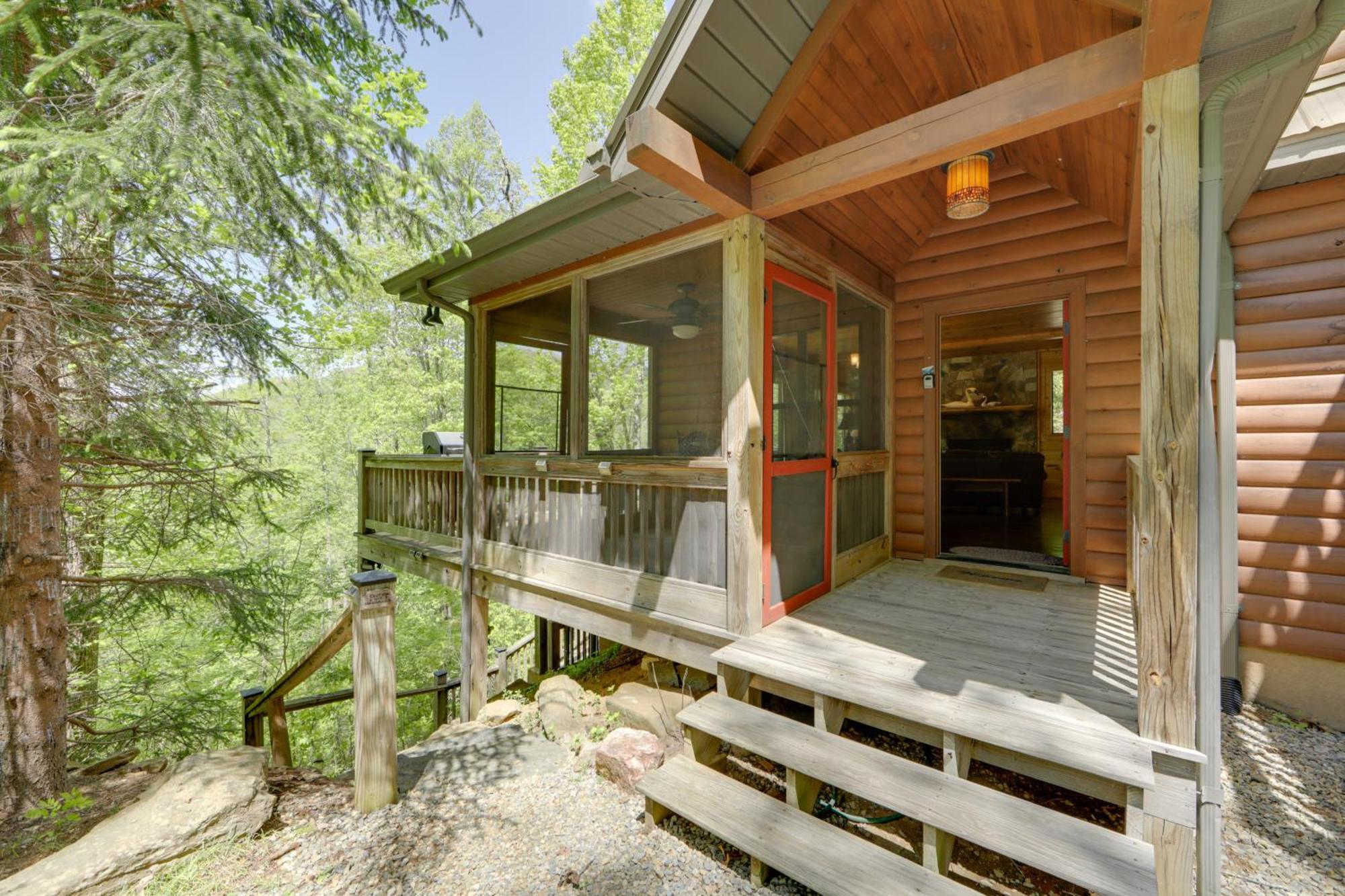 Bryson City Cabin With Hot Tub And Mountain Views! 外观 照片